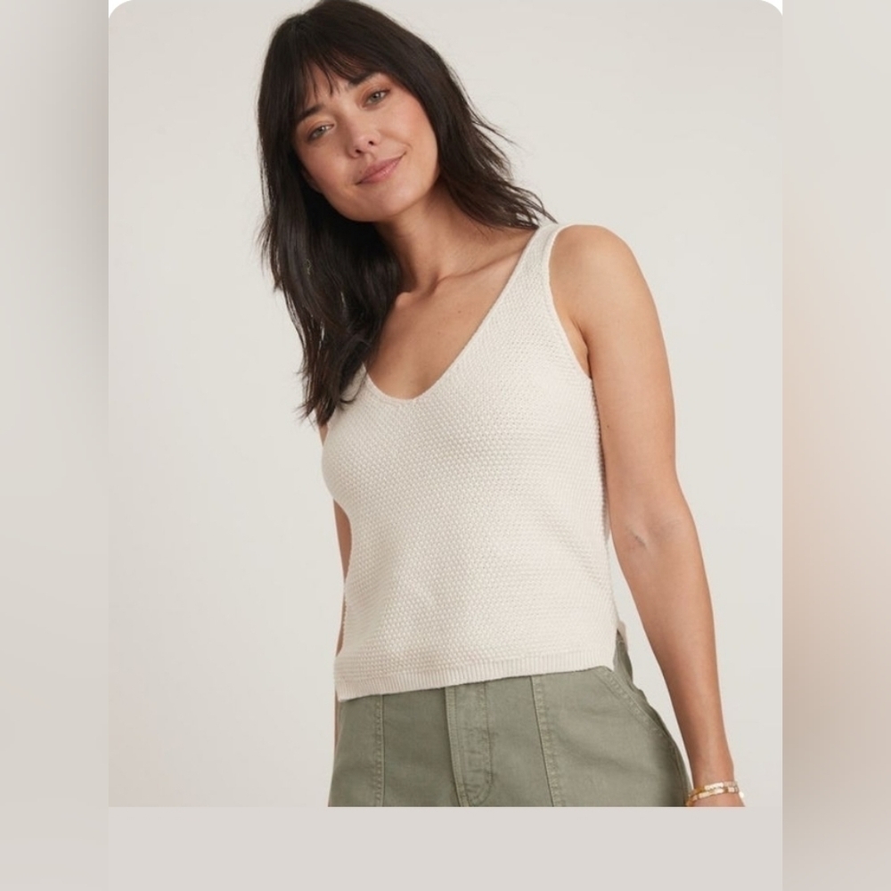 Marine layer Finley Sweater Tank White - Picture 1 of 7